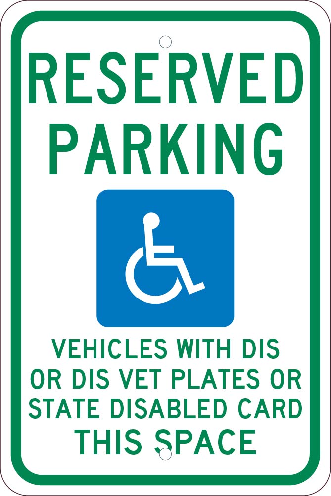 State Handicapped Reserved Parking Wisconsin Sign-eSafety Supplies, Inc