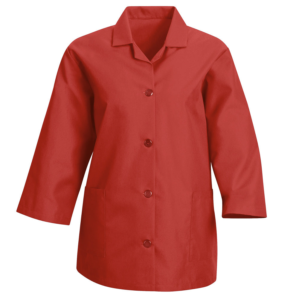 Red Kap Women's Smock ¾ Sleeve TP31 - Red-eSafety Supplies, Inc