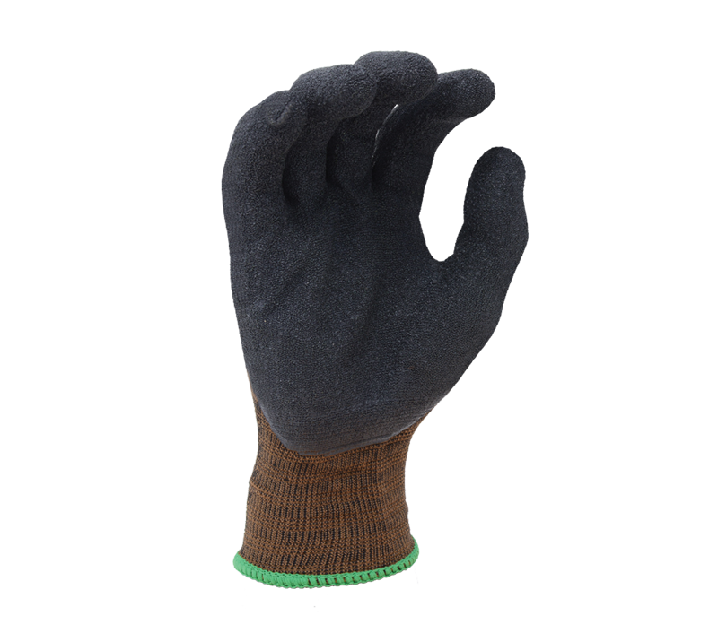 Latex Palm Coated Brown Nylon Gloves-eSafety Supplies, Inc