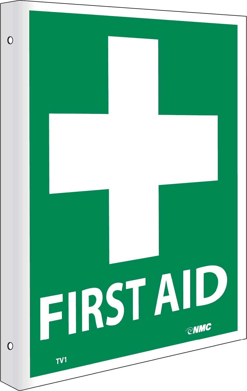 2-View First Aid Sign-eSafety Supplies, Inc