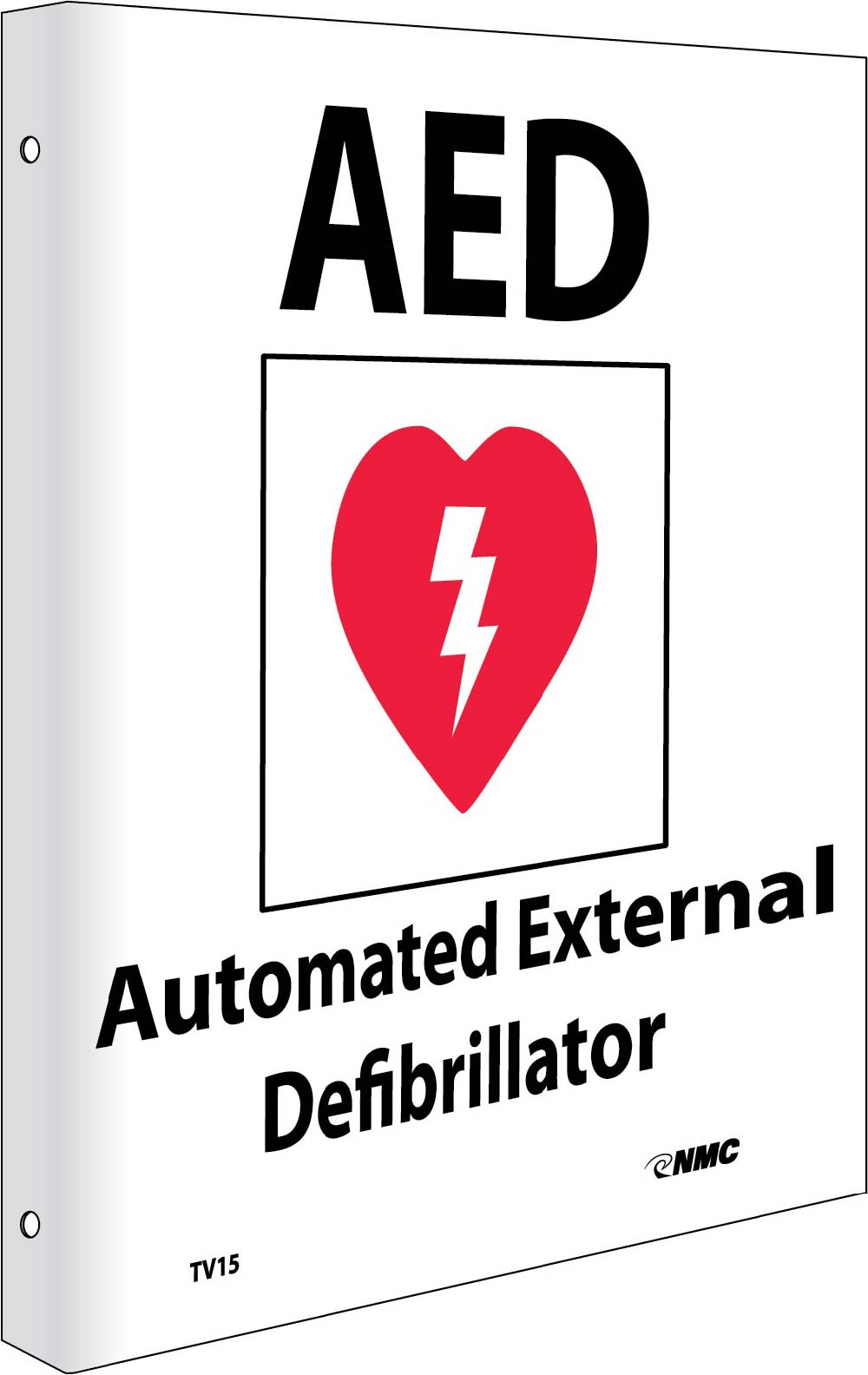 2-View Aed Automated External Defibrillator Sign-eSafety Supplies, Inc