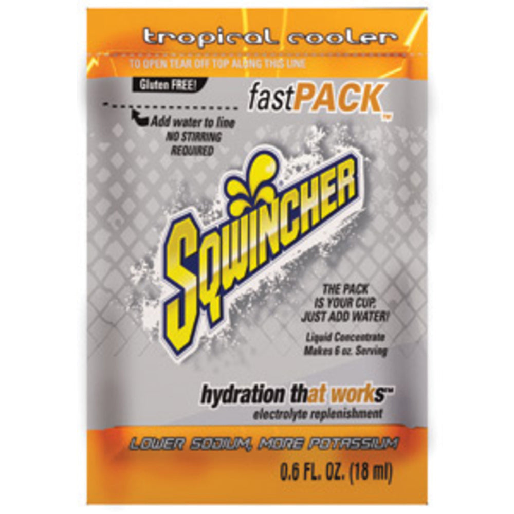Sqwincher .6 Ounce Fast Pack Liquid Concentrate Pouch Electrolyte Drink (1 Box Electrolyte Drink Pouch - Pack)-eSafety Supplies, Inc
