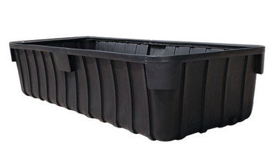 UltraTech 148" X 63" X 33" Ultra-1000 Containment Sump Black Polyethylene Spill Containment Sump With 1100 Gallon Spill Capacity And 3/4" Drain For 1000 Gallon Tank-eSafety Supplies, Inc