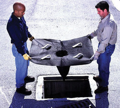 UltraTech 48" X 36" X 18" Ultra-Drain Guard Oil Hydrocarbons Sediment Black Polypropylene Drain Guard