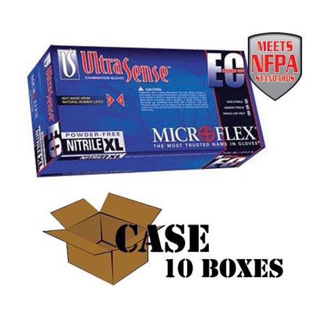 Microflex - Blue UltraSense EC Nitrile - Case-eSafety Supplies, Inc