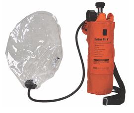 MSA Urethane/Nylon/PVC/Steel Custom Air V® 72 LPM Escape Respirator-eSafety Supplies, Inc