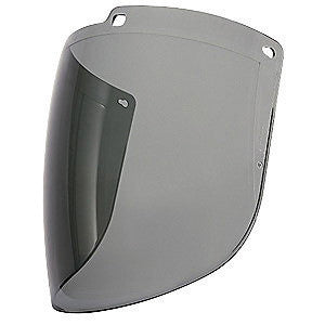 Uvex by Honeywell Turboshield 9" X 15 7/8" X 3/32" Gray Uncoated Polycarbonate Faceshield For Use With Turboshield Headgear and Hardhat Adapter Only-eSafety Supplies, Inc