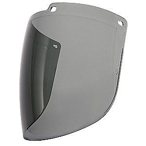Uvex by Honeywell Turboshield 9" X 15 7/8" X 3/32" Gray Polycarbonate Anti-Fog Hard Coated Faceshield For Use With Turboshield Headgear and Hardhat Adapter Only-eSafety Supplies, Inc