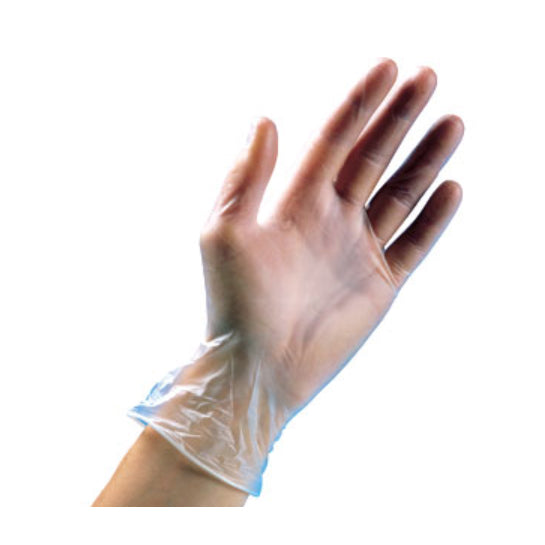 Diamond Gloves Industrial Powder free Clear Vinyl Gloves 3.5 Mil - BOX-eSafety Supplies, Inc