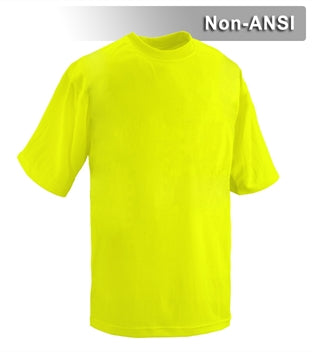 Safety Shirt: Hi Vis Shirt: Lime Birdseye Knit: Non-ANSI-eSafety Supplies, Inc