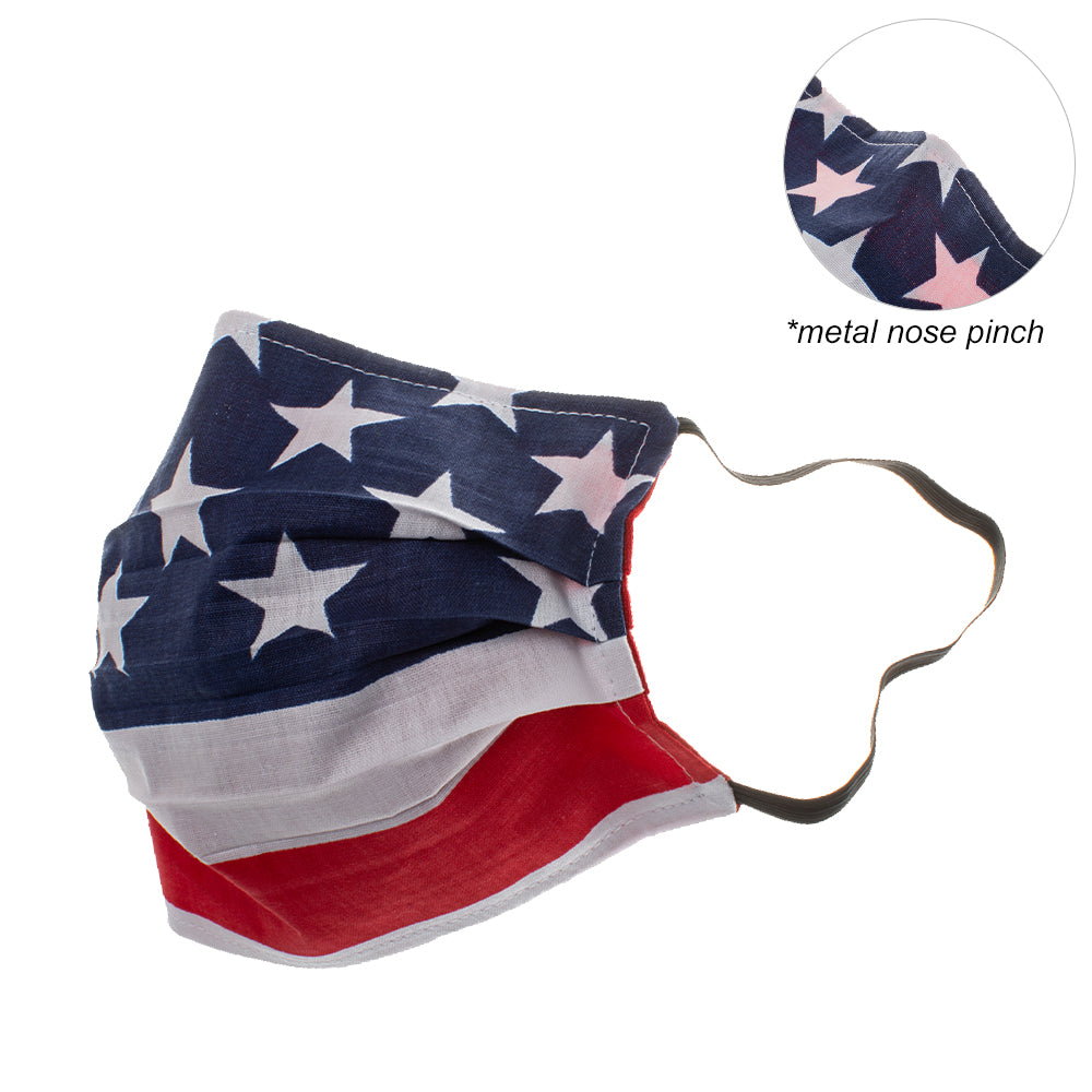 V-Masks Reusable Personal Mask American Flag Pattern (1-Mask)-eSafety Supplies, Inc