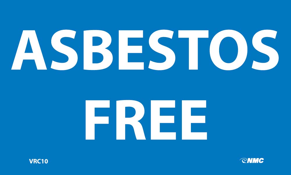 Asbestos Free Hazard Warning Label - Roll-eSafety Supplies, Inc