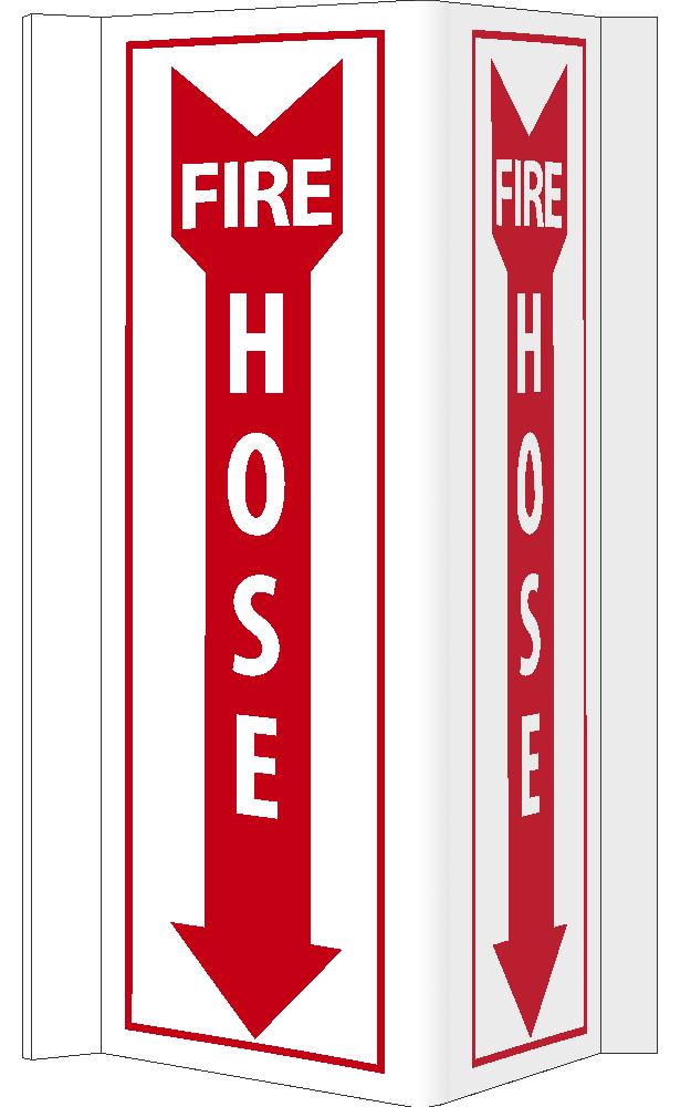 Fire Hose Sign-eSafety Supplies, Inc