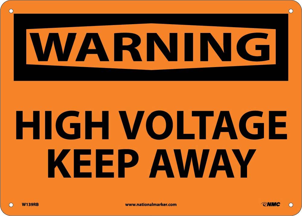 High Voltage Keep Away Sign-eSafety Supplies, Inc