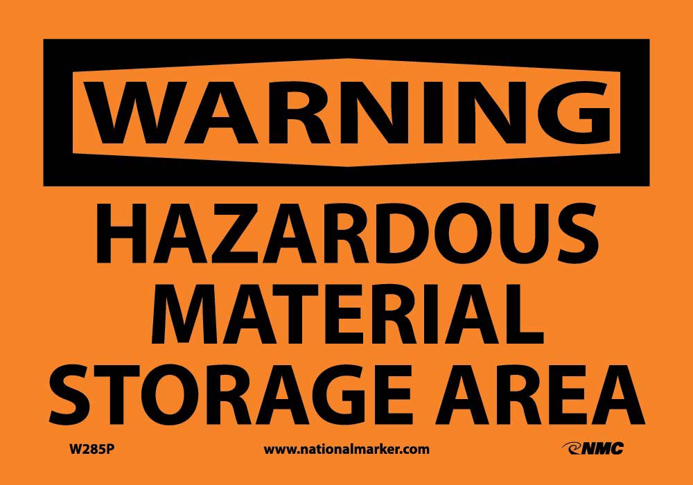 Warning Hazardous Material Storage Area Sign-eSafety Supplies, Inc