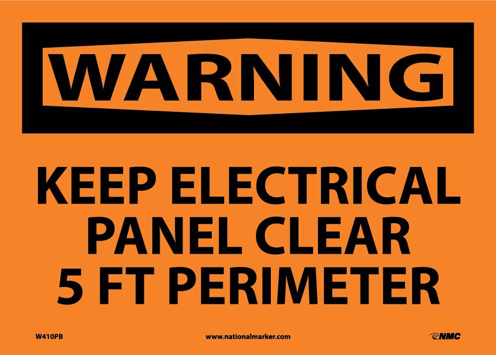 Keep Electrical Panel Clear 5Ft Sign-eSafety Supplies, Inc