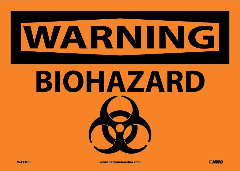 Warning Biohazard Sign-eSafety Supplies, Inc