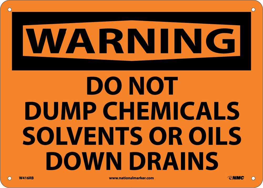 Do Not Dump Chemicals Solv.. Sign-eSafety Supplies, Inc