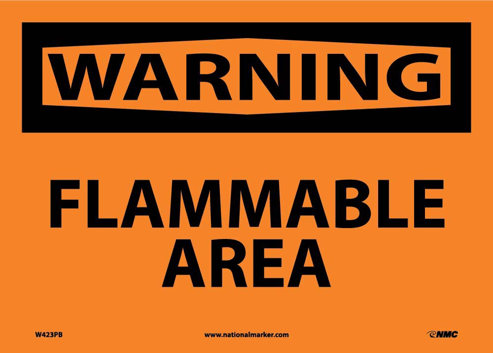 Warning Flammable Area Sign-eSafety Supplies, Inc