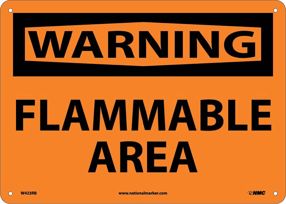 Warning Flammable Area Sign-eSafety Supplies, Inc