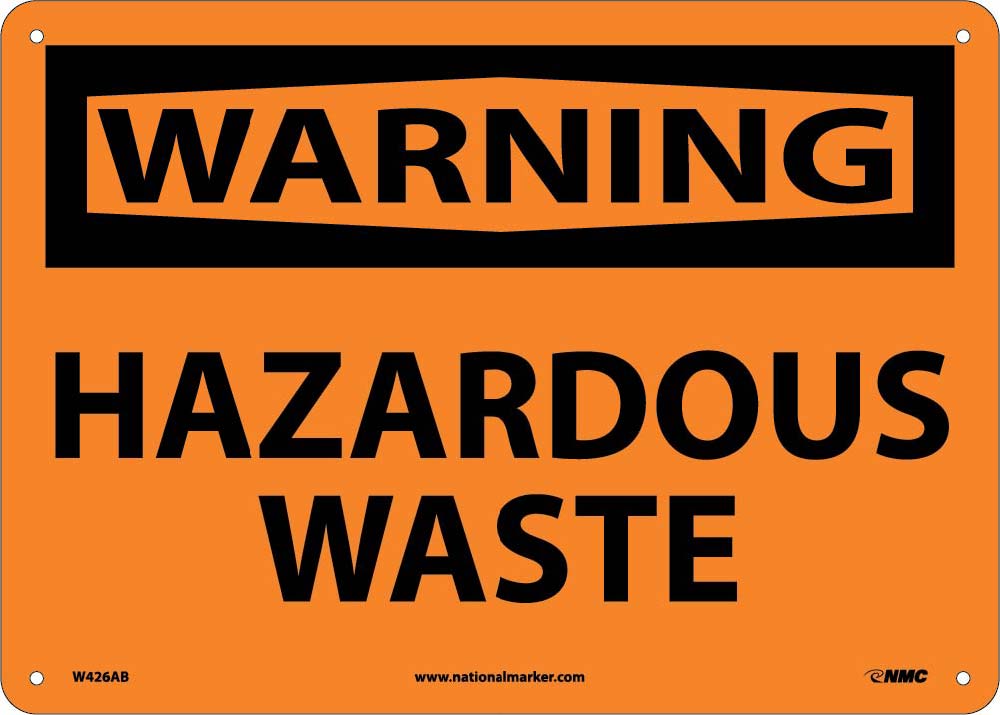 Warning Hazardous Waste Sign-eSafety Supplies, Inc