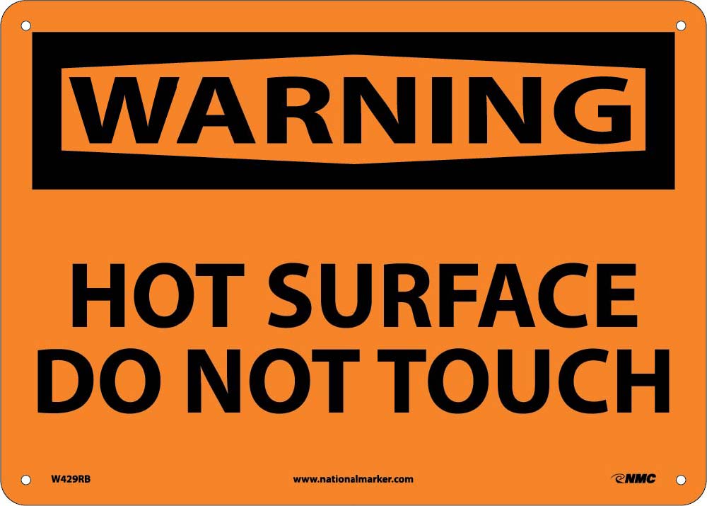 Warning Hot Surface Do Not Touch Sign-eSafety Supplies, Inc