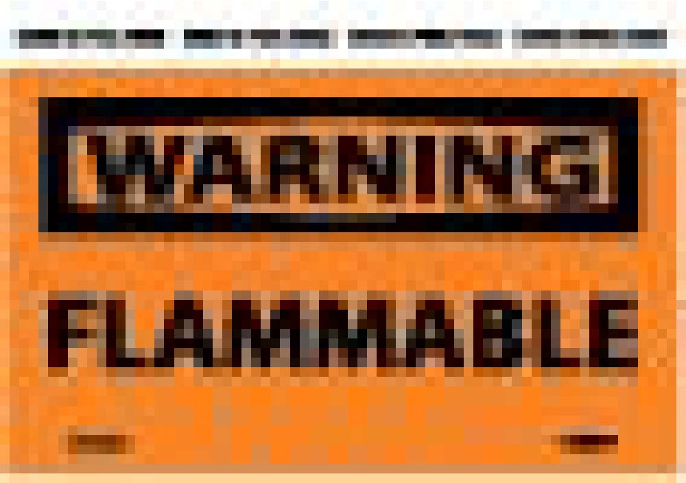 Warning Flammable Label - 5 Pack-eSafety Supplies, Inc