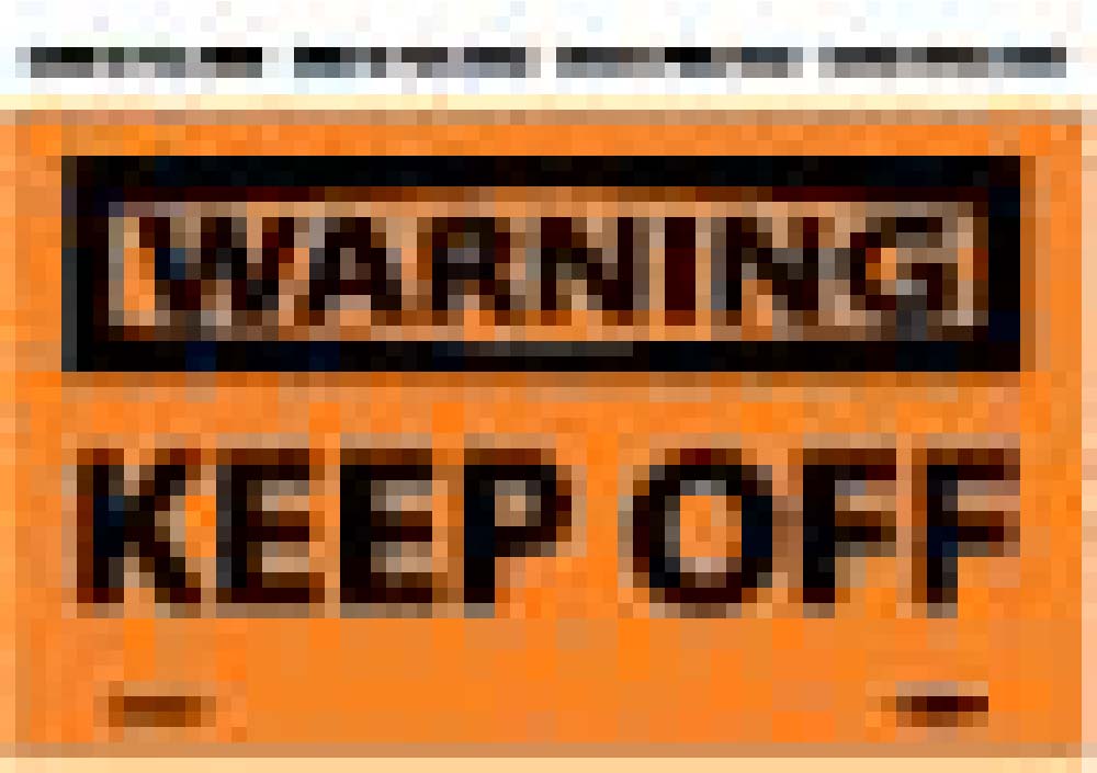Warning Keep Off Label - 5 Pack-eSafety Supplies, Inc