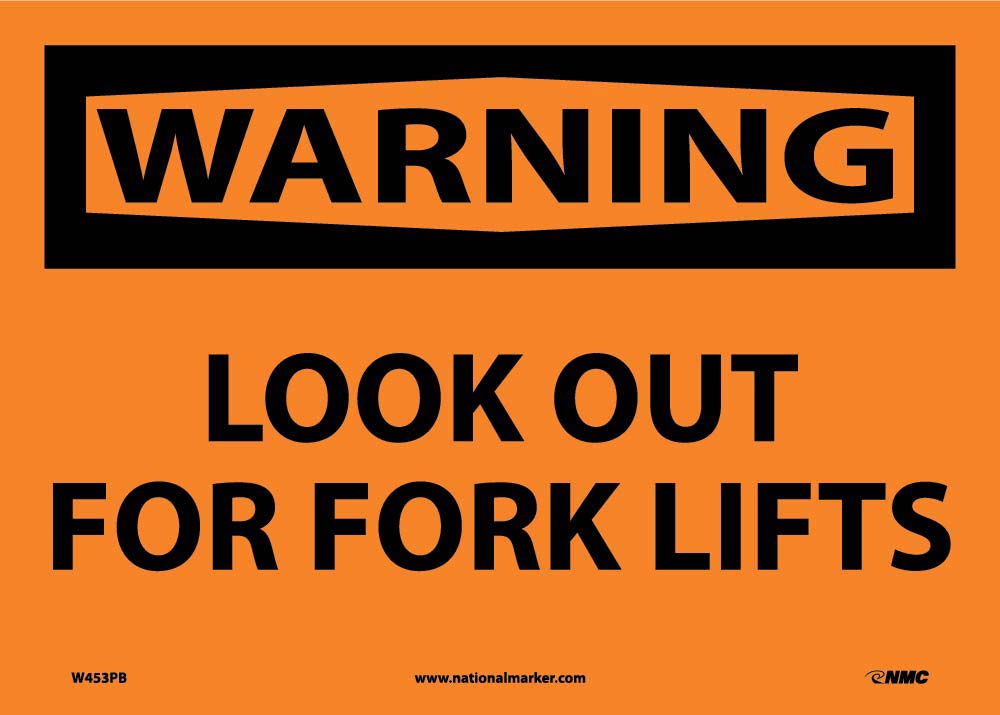 Warning Look Out For Forklifts Sign-eSafety Supplies, Inc