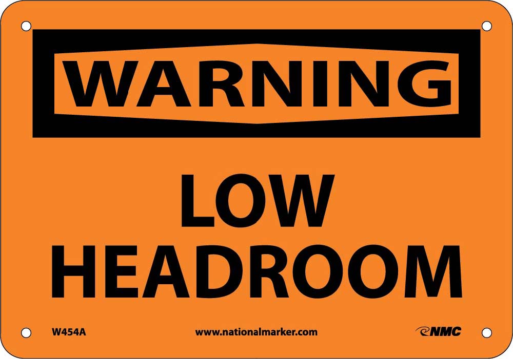 Warning Low Headroom Sign-eSafety Supplies, Inc