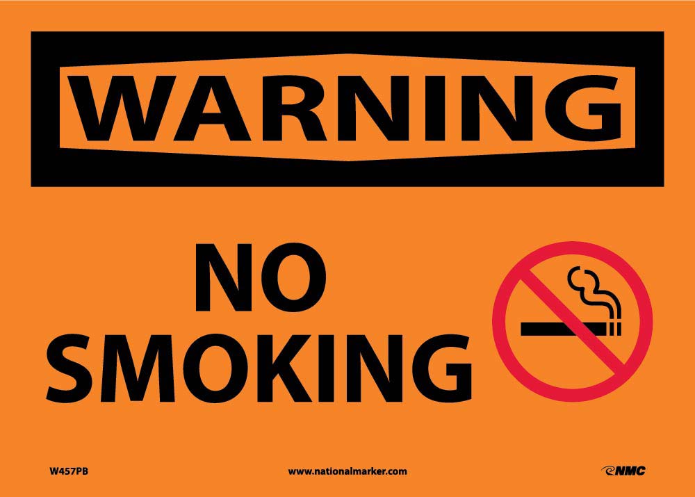 Warning No Smoking-eSafety Supplies, Inc