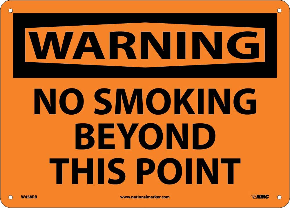 Warning No Smoking Beyond This Point-eSafety Supplies, Inc
