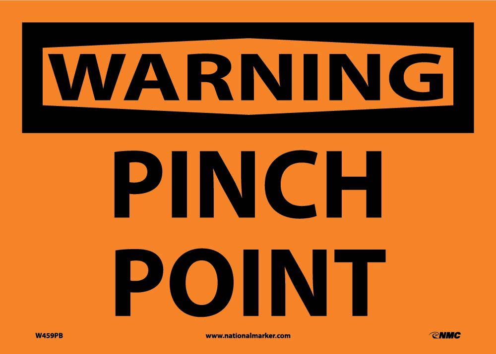 Warning Pinch Point Sign-eSafety Supplies, Inc