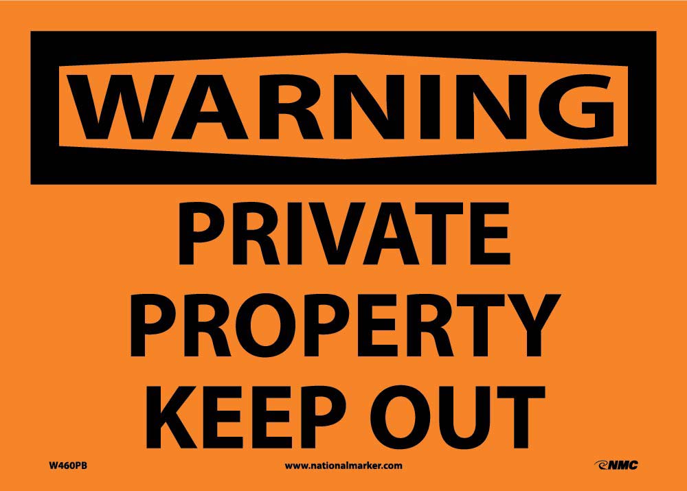 Warning Private Property Keep Out Sign-eSafety Supplies, Inc