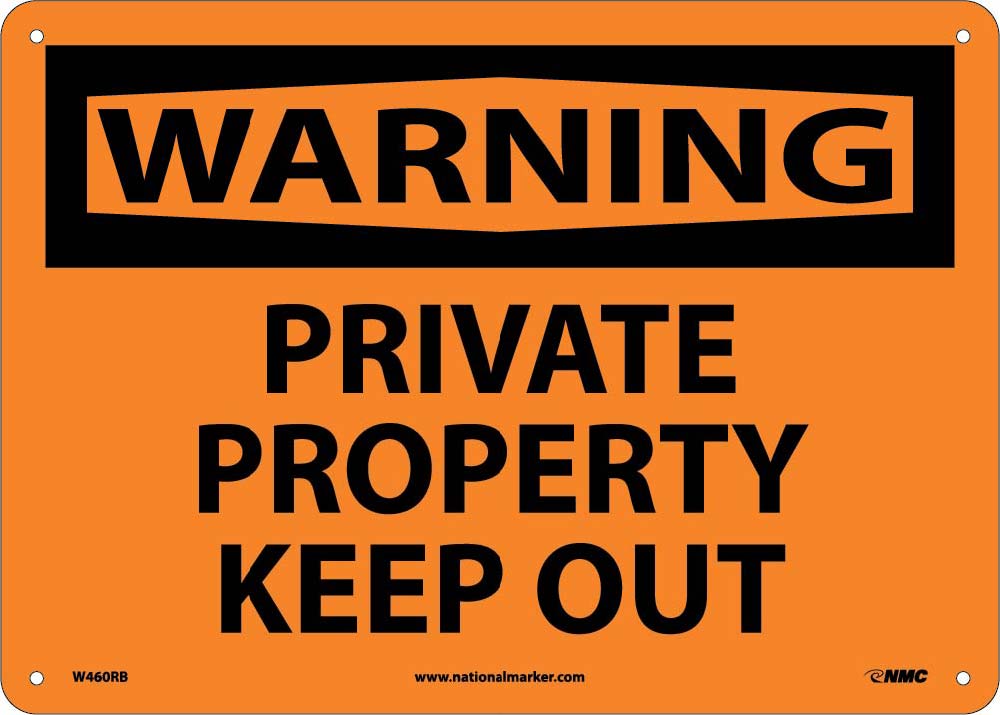 Warning Private Property Keep Out Sign-eSafety Supplies, Inc
