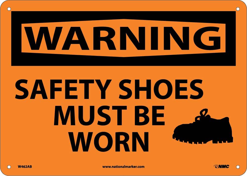 Warning Safety Shoes Must Be Worn Sign-eSafety Supplies, Inc