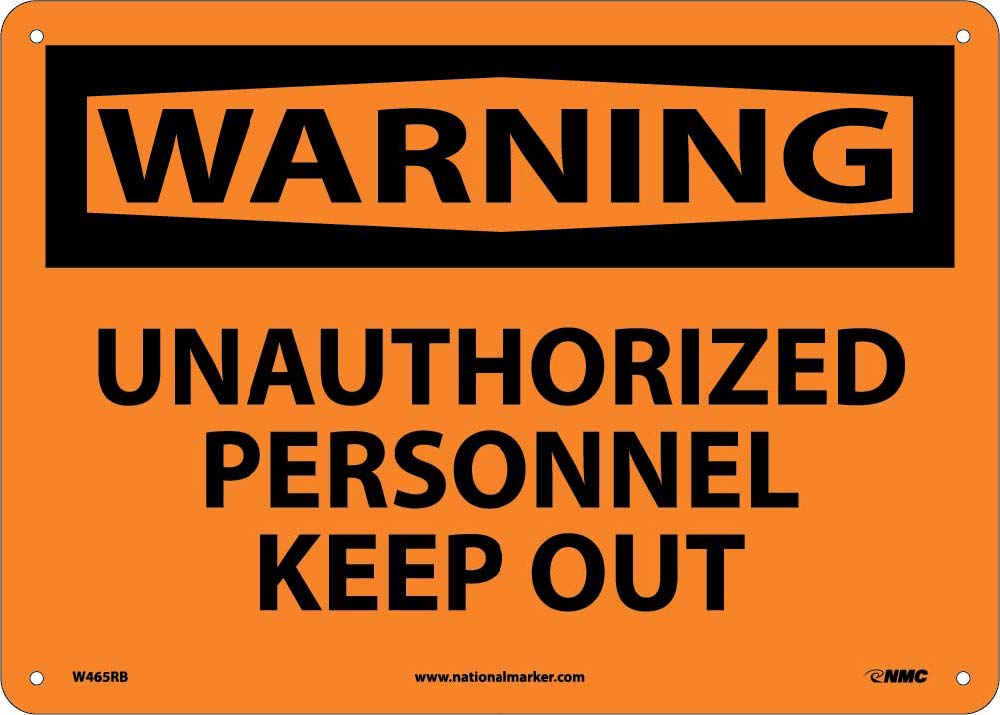 Unauthorized Personnel Keep.. Sign-eSafety Supplies, Inc