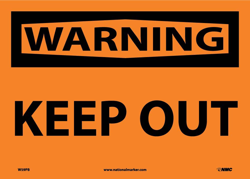 Warning Keep Out Sign-eSafety Supplies, Inc