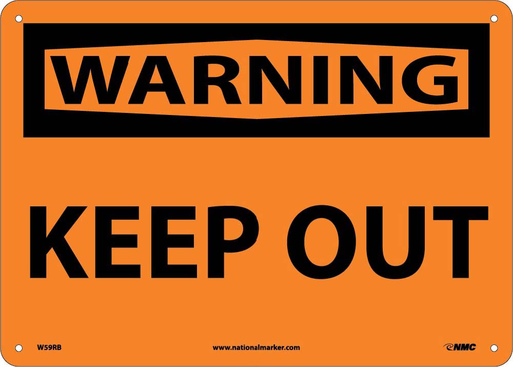 Warning Keep Out Sign-eSafety Supplies, Inc