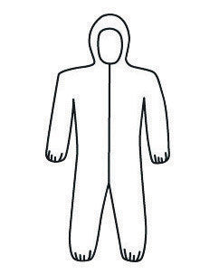 West Chester Large White PosiWear M3 5-Layer SSMS Polypropylene Disposable Breathable Advantage Coveralls With Front Zipper Closure, Elastic Waistband, Attached Boots And Hood,-eSafety Supplies, Inc