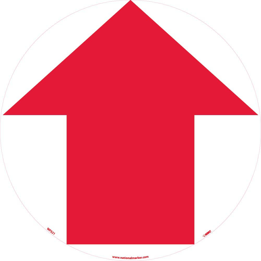 Arrow Graphic Walk On Floor Sign-eSafety Supplies, Inc