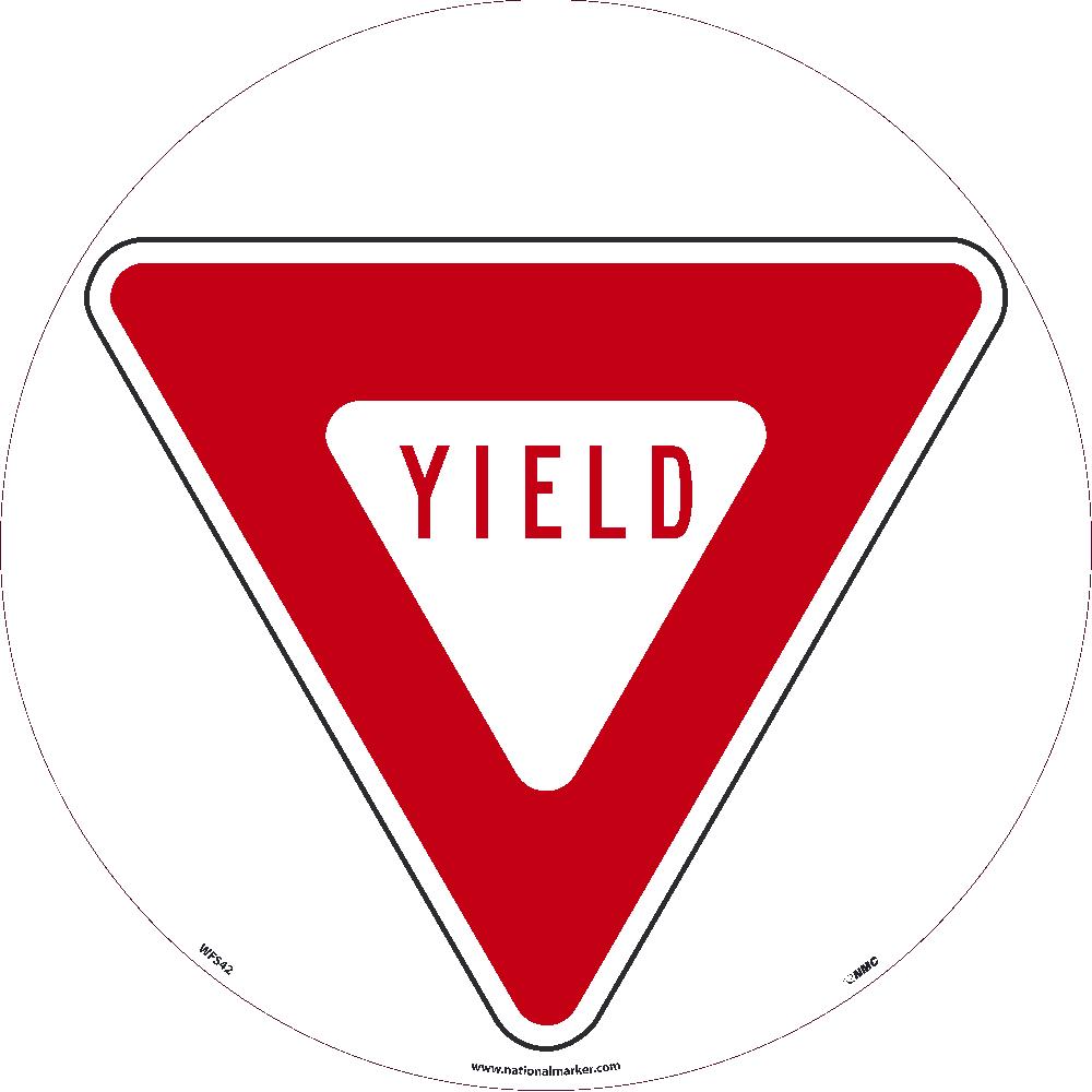 Floor Sign, Walk On, Non-Skid17" Dia - WFS42-eSafety Supplies, Inc