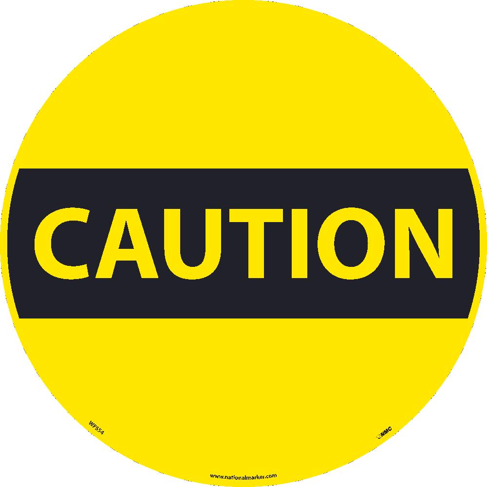 Floor Sign, Walk On, Non-Skid17" Dia - WFS54-eSafety Supplies, Inc