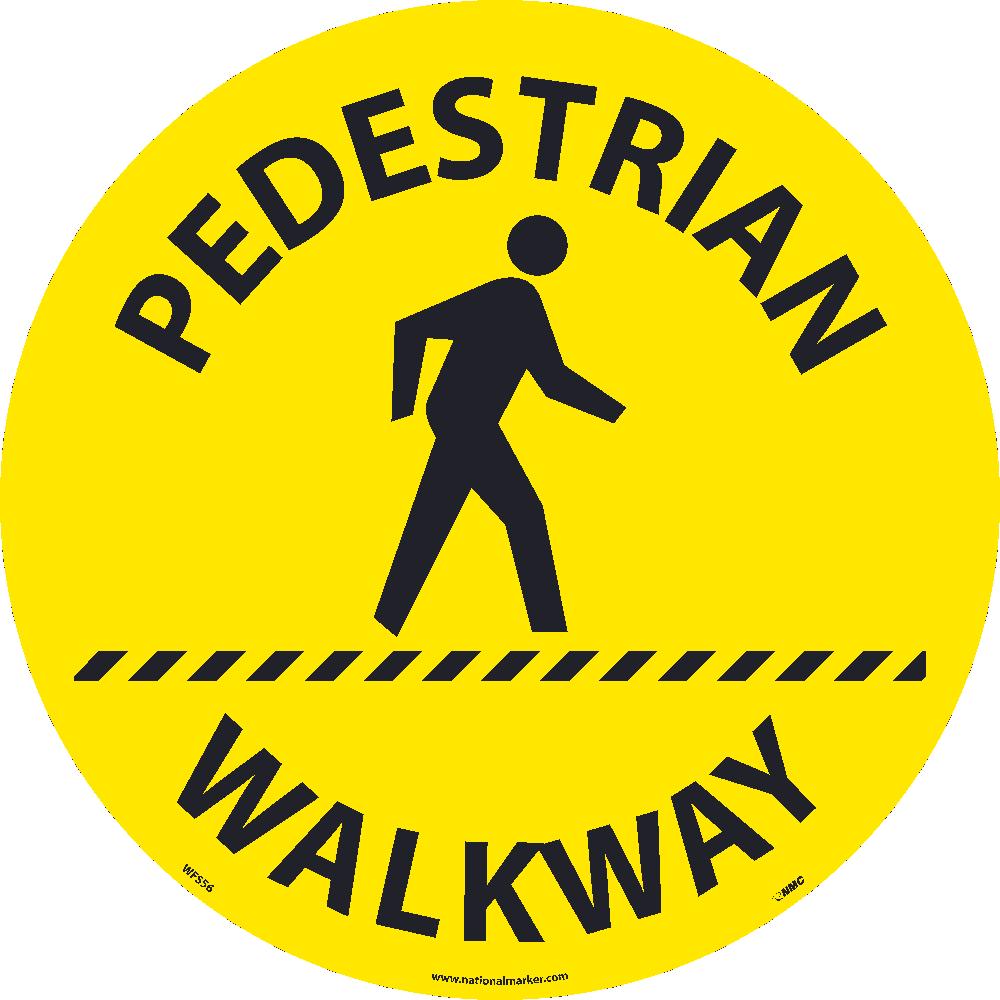 Floor Sign, Walk On, Non-Skid17" Dia - WFS56-eSafety Supplies, Inc