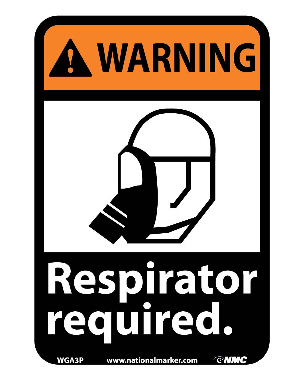 Warning Respirator Required Sign-eSafety Supplies, Inc