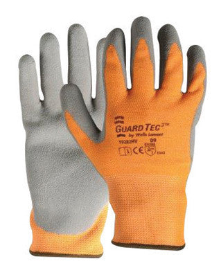 Wells Lamont X-Large Hi-Viz Orange And Gray GuardTec3 Dipped Cut Resistant Gloves With Knitwrist And Thermal Lining-eSafety Supplies, Inc