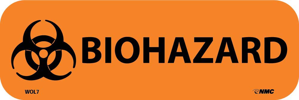 Biohazard Write-On Warning Label - Roll-eSafety Supplies, Inc