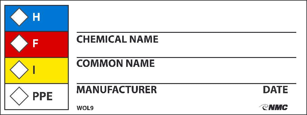 Rtk Hazard Warning Write-On Warning Label - Roll-eSafety Supplies, Inc