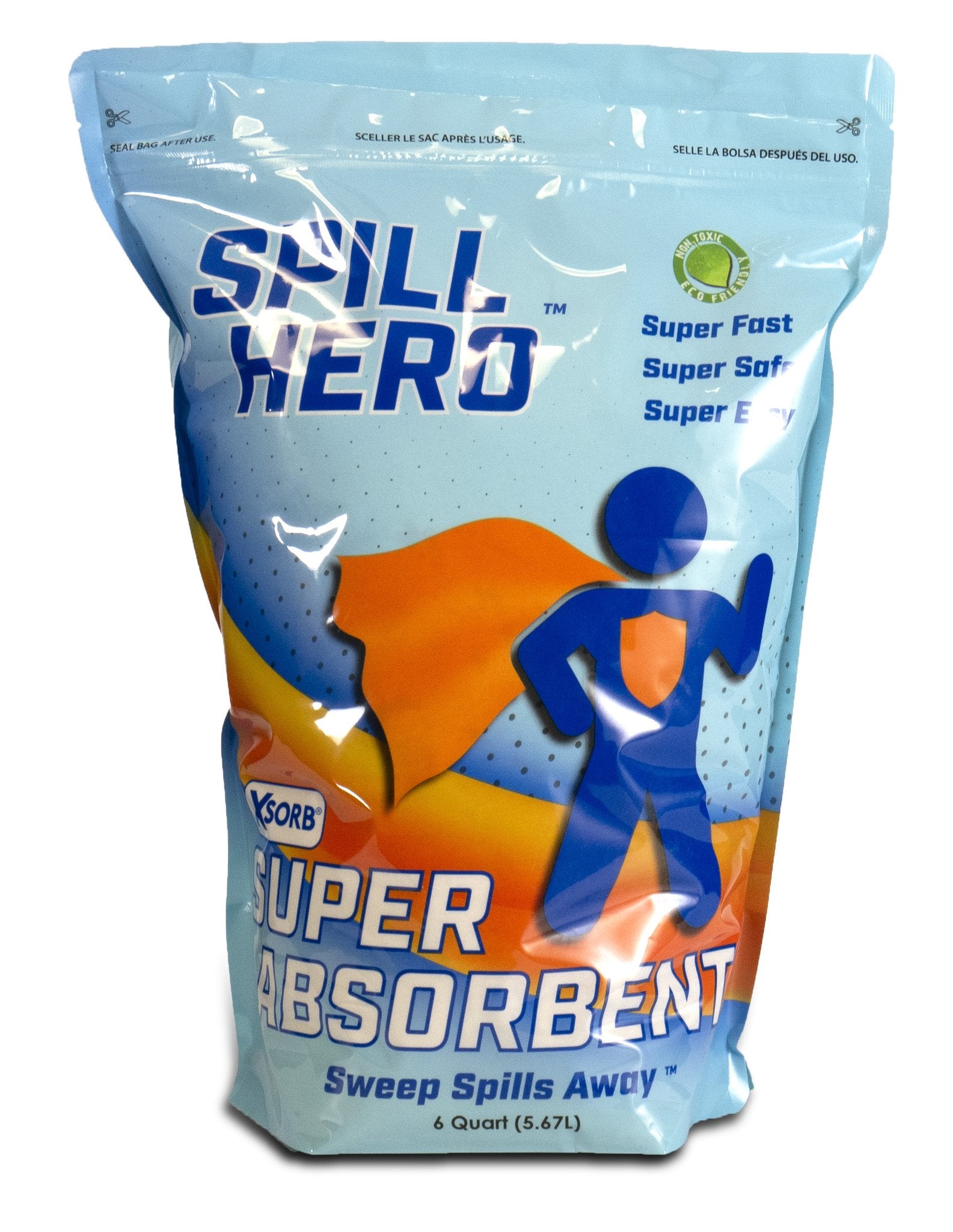 XSORB Universal Spill Clean-Up Bag 6 qt. - 2/CASE