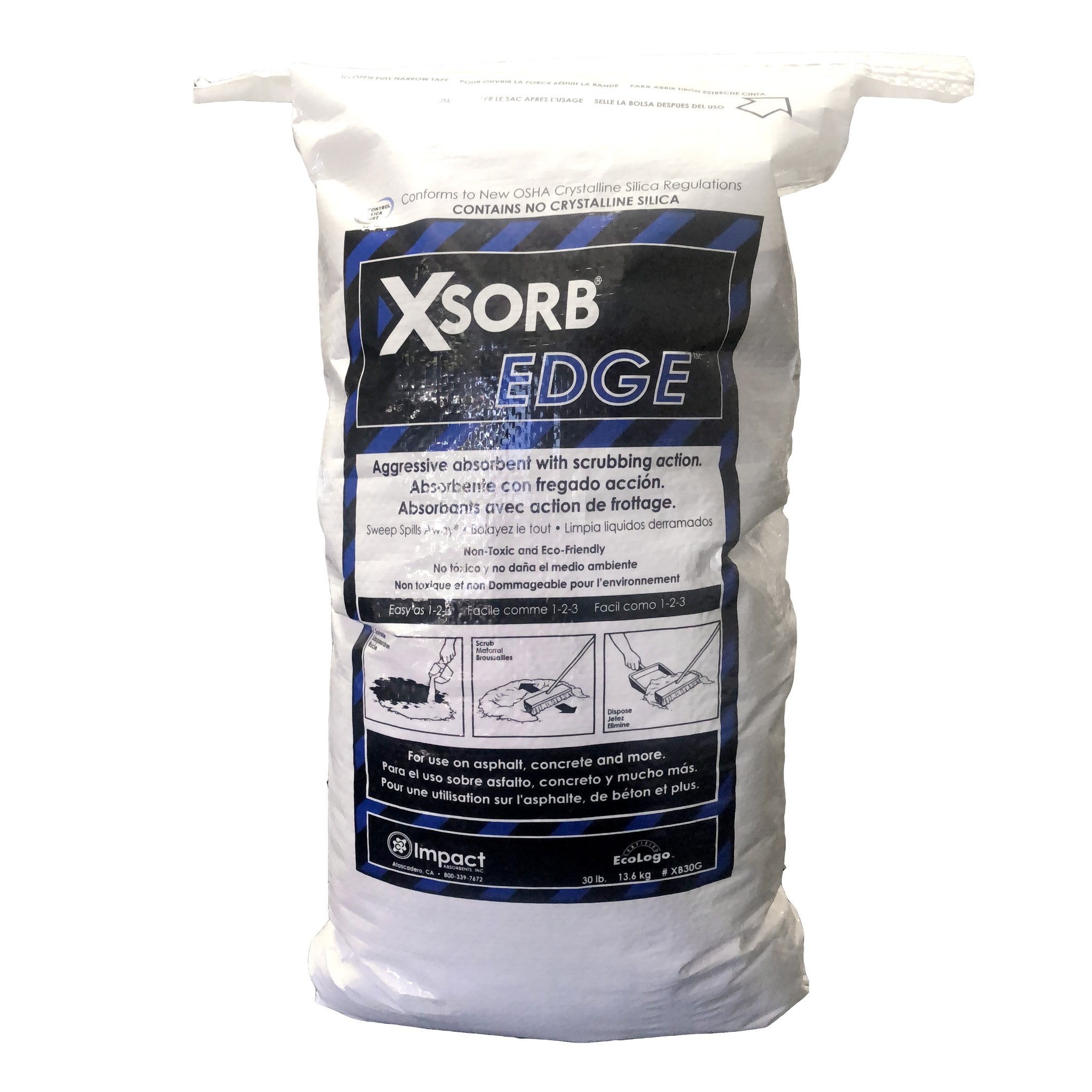 XSORB EDGE Aggressive Absorbent Bag 30 lb. - 1 BAG-eSafety Supplies, Inc